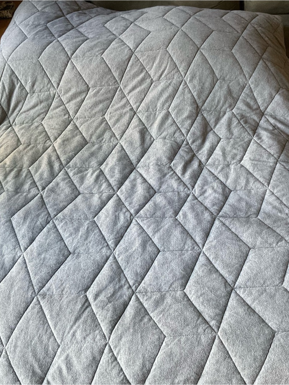 Pottery Barn Kids Gray Jersey Twin Quilt Reversible
